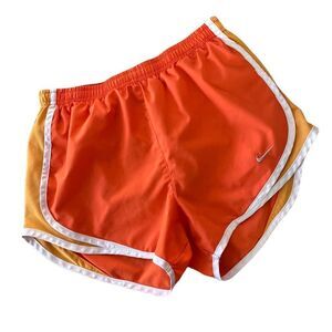 Nike Dri-Fit Orange White Athletic Shorts Size XS